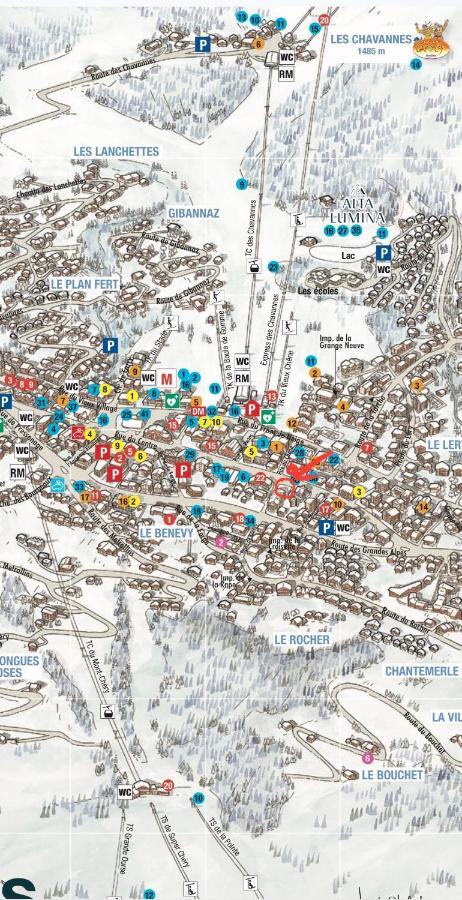 Appartement De Standing Plein Centre Station, 50M Des Pistes Les Gets Eksteriør bilde