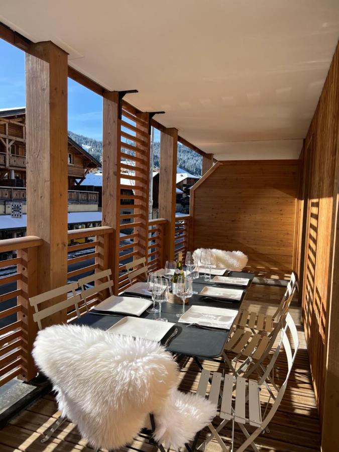 Appartement De Standing Plein Centre Station, 50M Des Pistes Les Gets Eksteriør bilde