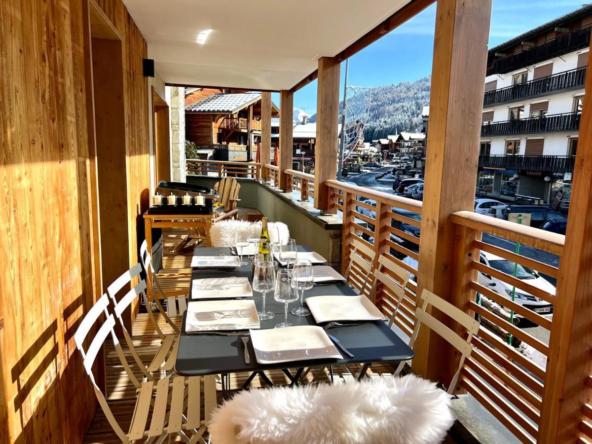 Appartement De Standing Plein Centre Station, 50M Des Pistes Les Gets Eksteriør bilde